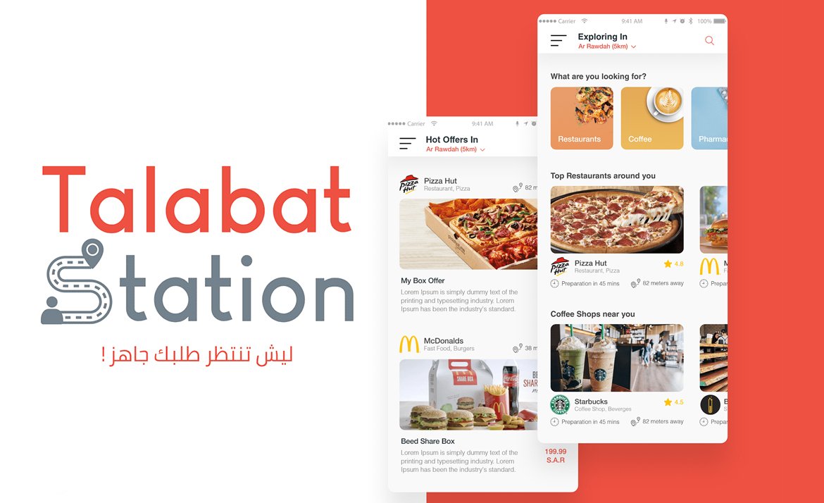 Talabat Station Application in Saudi Arabia
